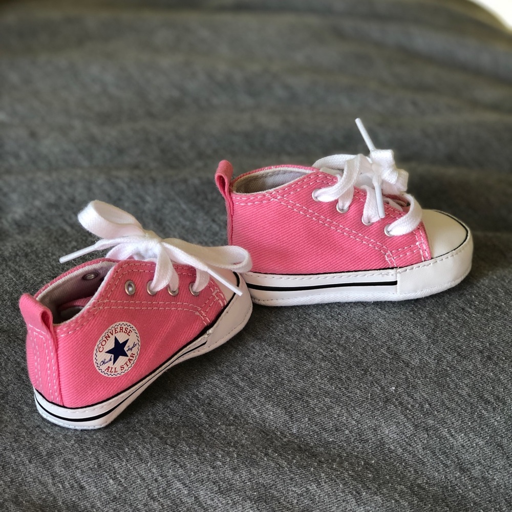 Baby Pink Converse Crib shoes